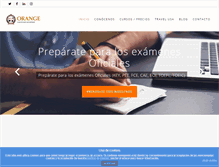 Tablet Screenshot of orangeidiomas.com